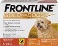 FRONTLINE Gold Flea & Tick Treatment for Small Dogs Up to 5 to 22 lbs., Pack of 6