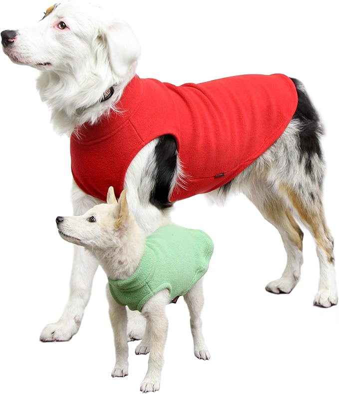 Gooby Stretch Fleece Vest Dog Sweater - Indigo Blue, X-Small - Warm Pullover Super Stretchy Fleece Dog Jacket for Small to Large Dogs