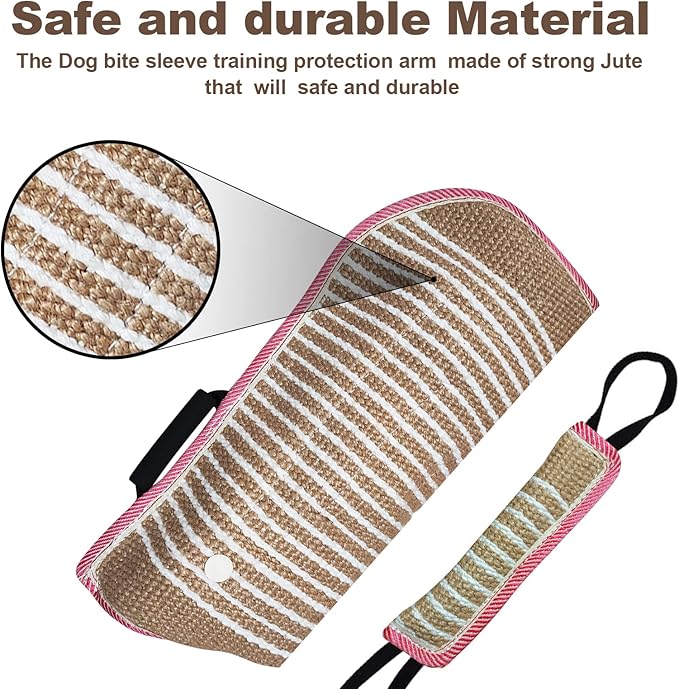 Professional Dog Bite Training Set - Tough Dog Bite Sleeve, Protection for K9, Pitbull, German Shepherd (4 Pack)