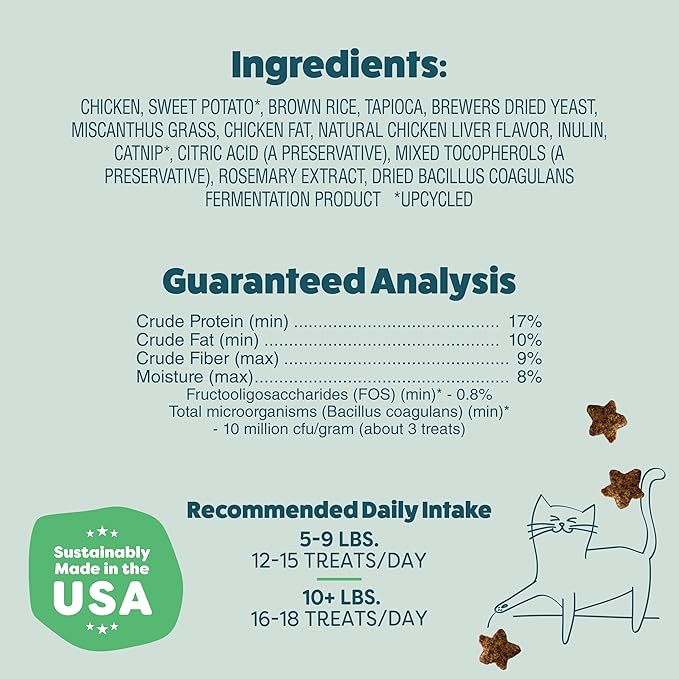 Shameless Pets Crunchy Cat Treats - Kitty Treats for Cats with Digestive Support, Natural Ingredients for Kittens, Healthy Flavored Feline Snacks - Variety Pack, 3-Pk