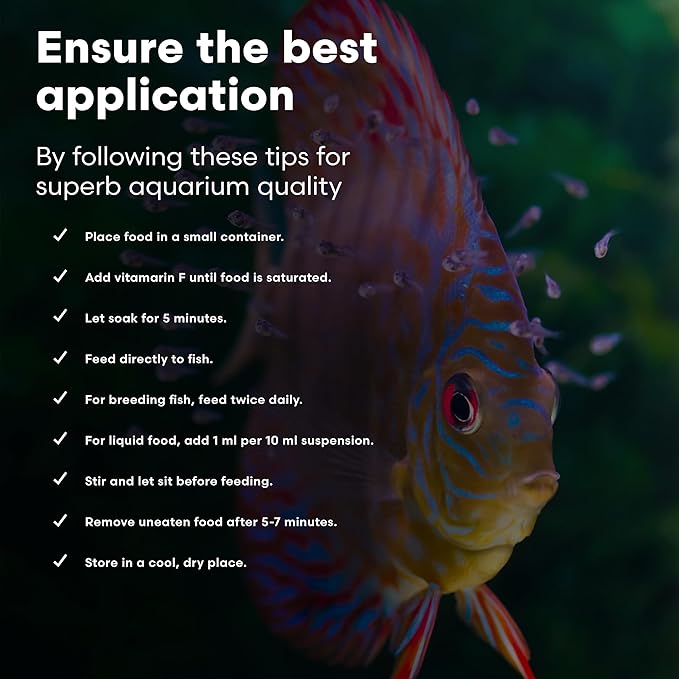 Brightwell Aquatics Vitamarin-F – Complete Vitamin Supplement for Freshwater Fish & Invertebrates – Supports Health, Color & Spawning – No Refrigeration, 20L