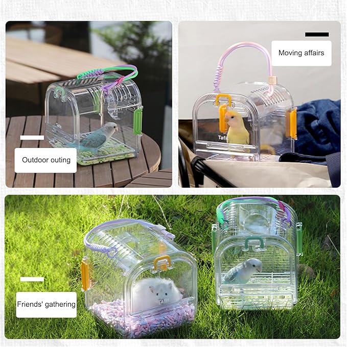Security Pet Satchels Large Capacity Slings Ventilated Travel Carriers for Outdoor Bird Excursions Outdoor Bird Carriers