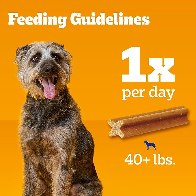 Pedigree Dentastix Large Dog Treats, Original Flavor with Real Chicken, 1.66 lb. Bag (32 Treats Total)