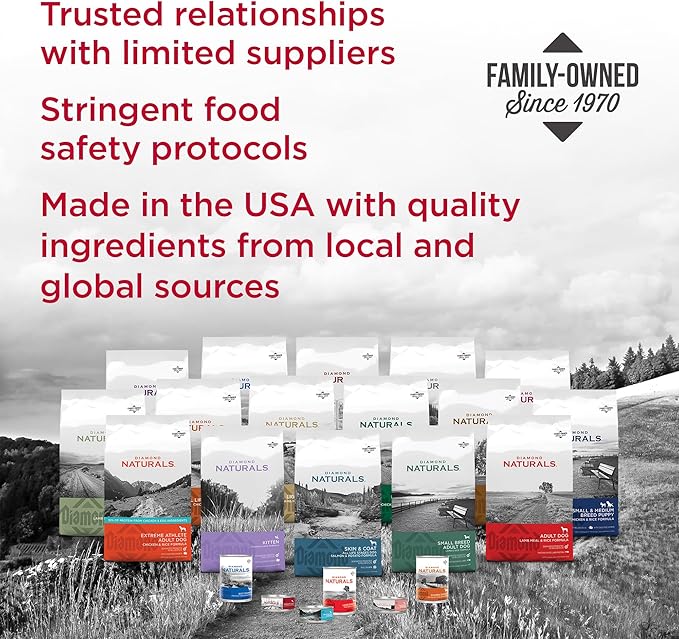 Diamond Naturals Small Breed Lamb and Rice Formula Adult Dry Dog Food with Quality Lean Protein from Real Lamb, Specially for Small Breed Dogs 6lb