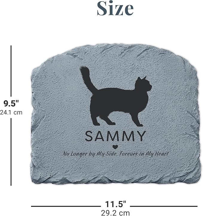 Let's Make Memories Personalized Memorial Garden Stone- Pet Silhouette - in Loving Memory - Hamster