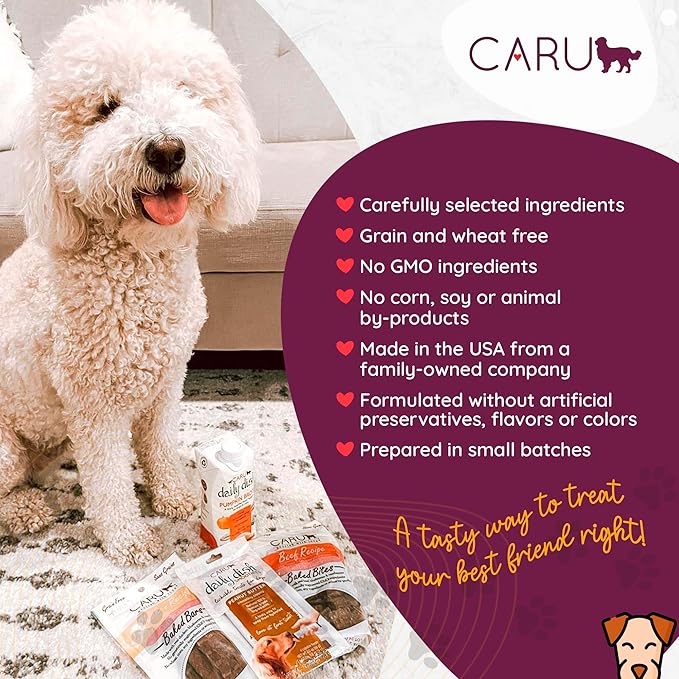 CARU - Soft 'n Tasty Baked Bites - Duck Bites Dog Treats - Flavorful Training Treats - 4 oz