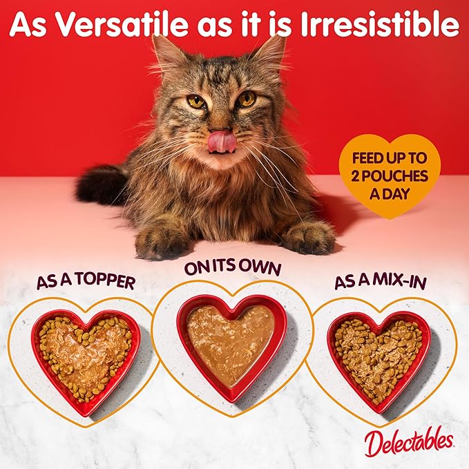 Hartz Delectables Savory Broths Chicken & Veggies Lickable Wet Cat Treats, 12 Count