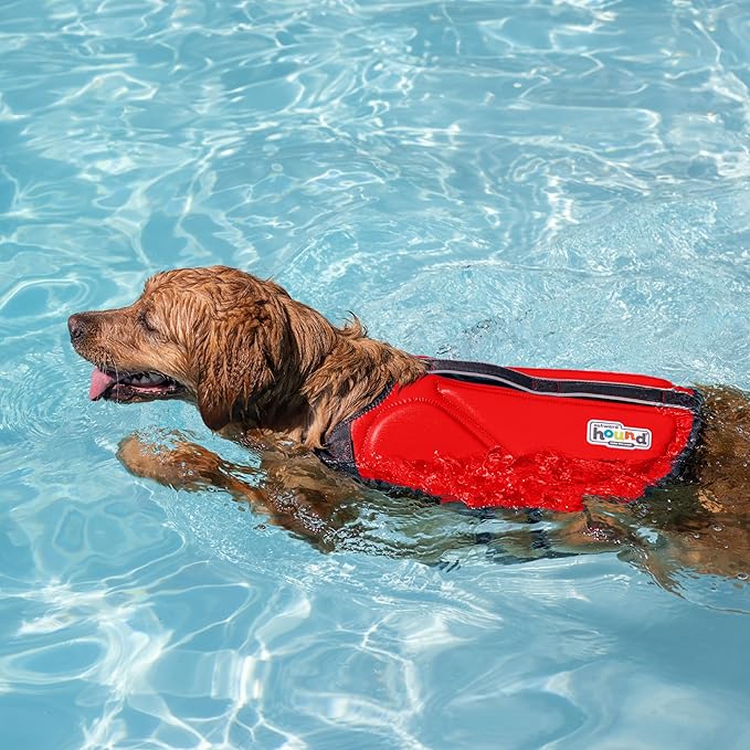 Outward Hound Dawson Swim Red Dog Life Jacket, XS