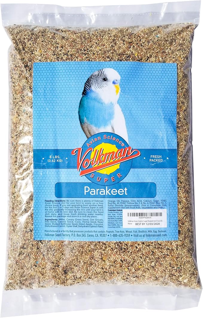 Volkman AS Super Parakeet Bird Food 8lb