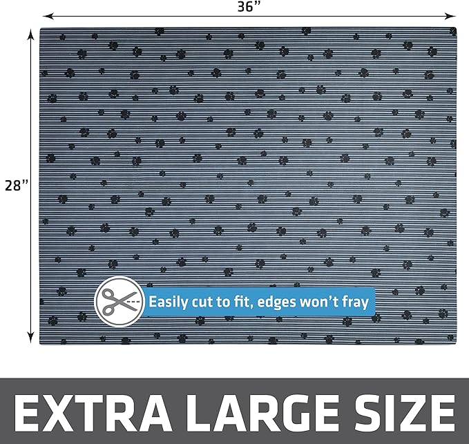 Drymate Cat Litter Box Mat, Litter Trapping Mat, Waterproof, Urine-Proof, Absorbent, Machine Washable, Soft on Paws, Contains Mess, Protects Floors, Kitten Supplies, Dark Grey, 28x36 XL, 2-Pack
