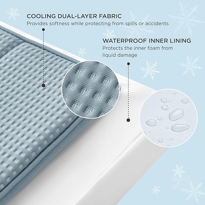 Bedsure Cooling Dog Bed for Small Dogs - Comfy Flat Puppy Beds with Removable Washable Cover, Orthopedic Egg Crate Foam Pet Mat, Suitable for Pet Up to 15 lbs