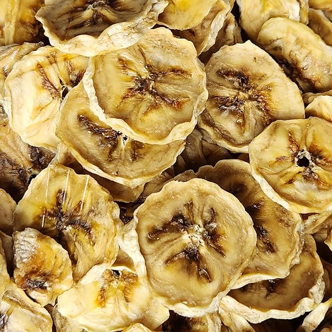Dehydrated Banana Chips | Treats for Pet Parrots, Birds, Dogs, Hamsters, Guinea pigs, Ferrets, etc. | Small Business | Handmade (1 Ounce)