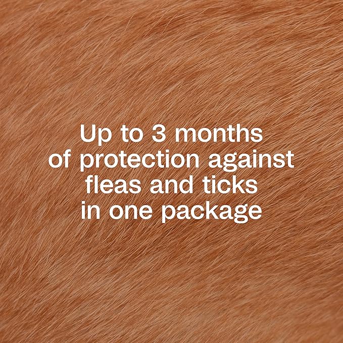 ADAMS Plus Flea & Tick Prevention Spot On for Dogs, Large Dogs, Kills Fleas & Ticks (Brown Dog/Deer Ticks), Kills and Repels Mosquitoes, Prevents Flea Infestations, 3-Month Supply, 3 Pack