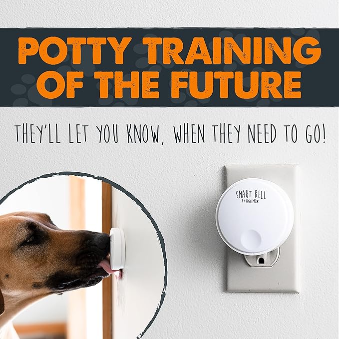 Mighty Paw Smart Bell 2.0 – Potty Training Button for Dogs & Puppies – Train Your Dog to Ring The Bell – Wireless Pet Communication (2 Button Pack) (Pack of 2)