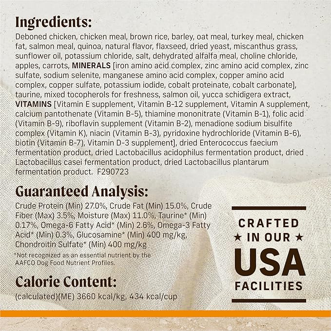 Merrick Healthy Grains Premium Adult Dry Dog Food, Wholesome and Natural Kibble with Chicken and Brown Rice - 33.0 lb. Bag