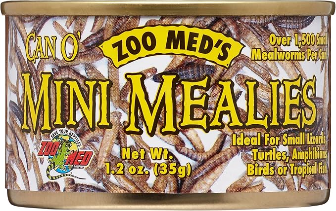 Zoo Med Laboratories SZMZM47 Zoo Can O Mini Mealies, 1.2-Ounce