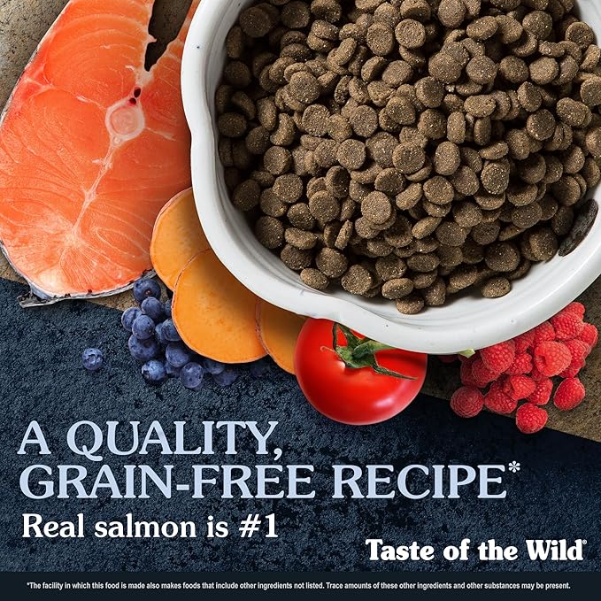 Taste of The Wild Pacific Stream Grain-Free Dry Dog Food With Smoke-Flavored Salmon 14lb