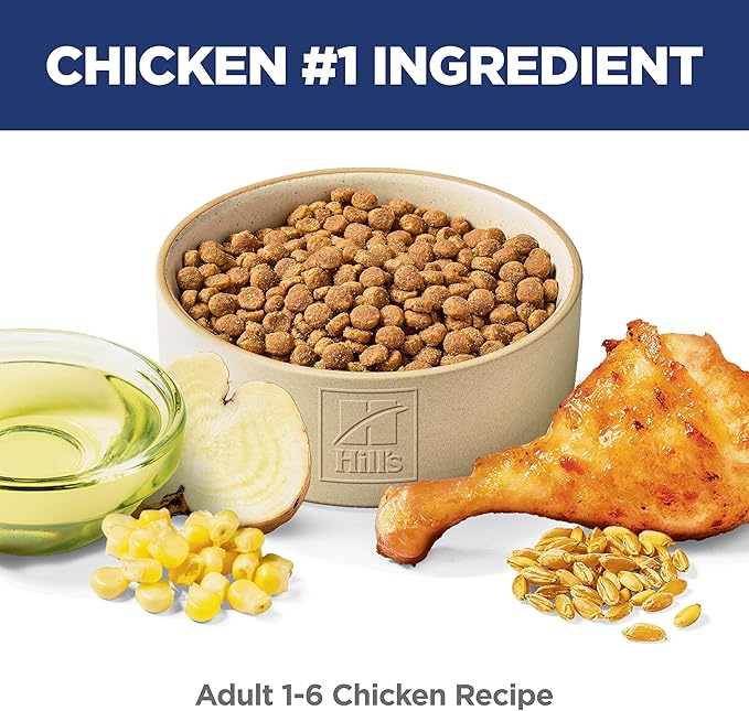 Hill's Science Diet Adult 1-6 Premium Nutrition Dry Cat Food, Chicken Recipe, 4 lb. Bag