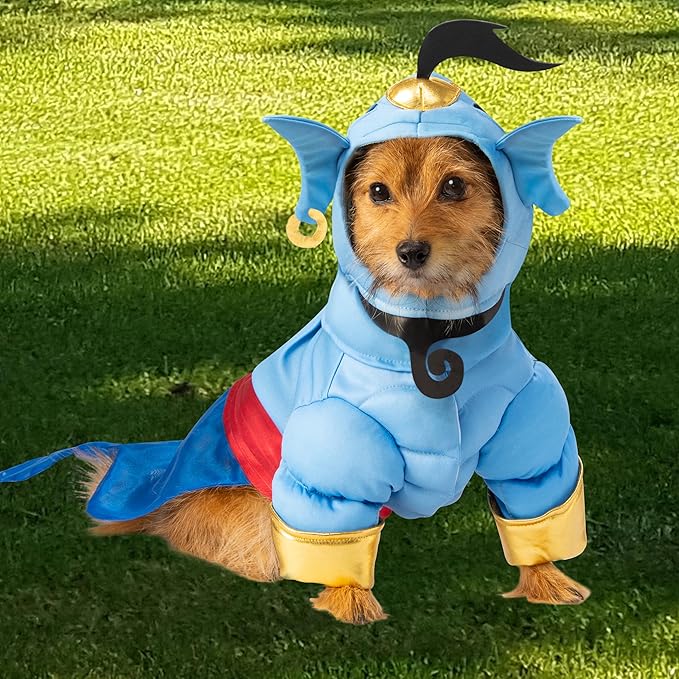 Disney's Aladdin: Genie Pet Costume for For Dogs or Cats by Rubies, Small