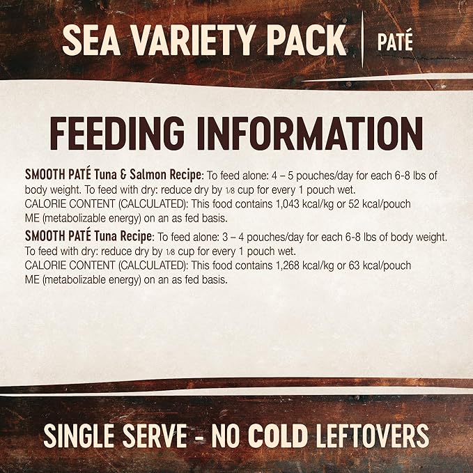 Wellness CORE Tiny Tasters Pate Adult Wet Cat Food, Natural, Protein-Rich, Grain Free, 1.75-Ounce Pouch, 12 Pack, (Seafood Variety Pack)