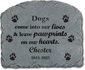Let's Make Memories Personalized Pet Memorial Marker - Dog - Resin Sympathy Garden Stone