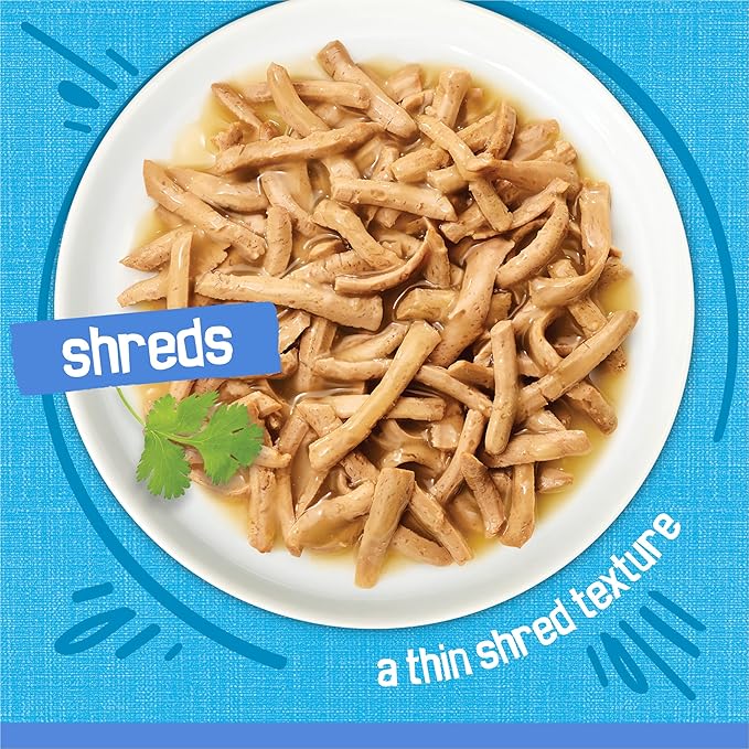 Purina Friskies Shreds With Ocean Whitefish and Tuna in Sauce Wet Cat Food - (Pack of 24) 5.5 oz. Cans