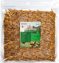 500g Dried Mealworms Treat for Chicken, 100% Natural Non-GMO High Protein Organic Chicken Feed for Birds, Ducks, Layer Hens