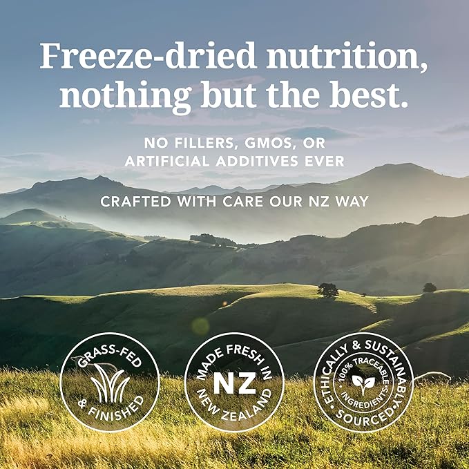 K9 Natural Lamb Freeze Dried Dog Food, High-Meat Natural Complete Meal or Meal Toppers for Dogs, Grass-Fed Lamb from New Zealand, Grain-Free, GMO-Free, Complete & Balanced Nutrition, 8lb