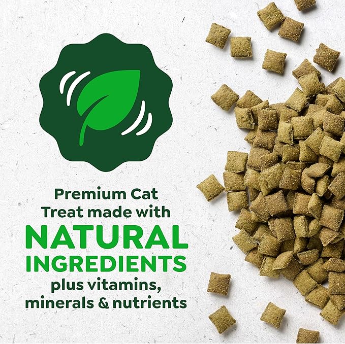 Greenies Cat Treats, Feline Smartbites, Skin & Fur Health, Crunchy and Soft Cat Treats, Salmon Flavor, 4.6 oz. Pack