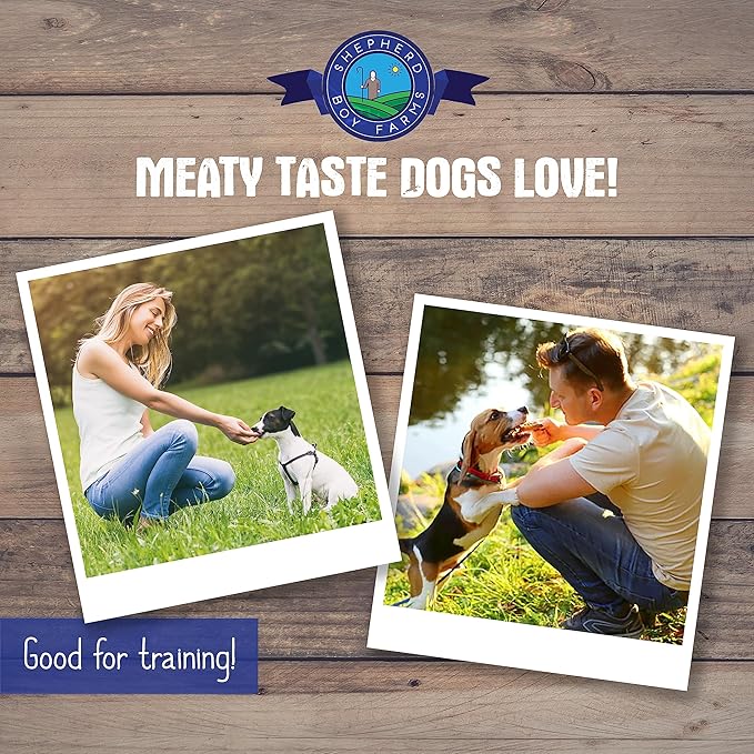 Shepherd Boy Farms Freeze Dried Dog and Cat Treats, Beef Heart, All Natural Single Ingredient Freeze-Dried Dog Treat & Snacks, Made in USA, High Protein, Essential Nutrition of Raw Food, 8oz