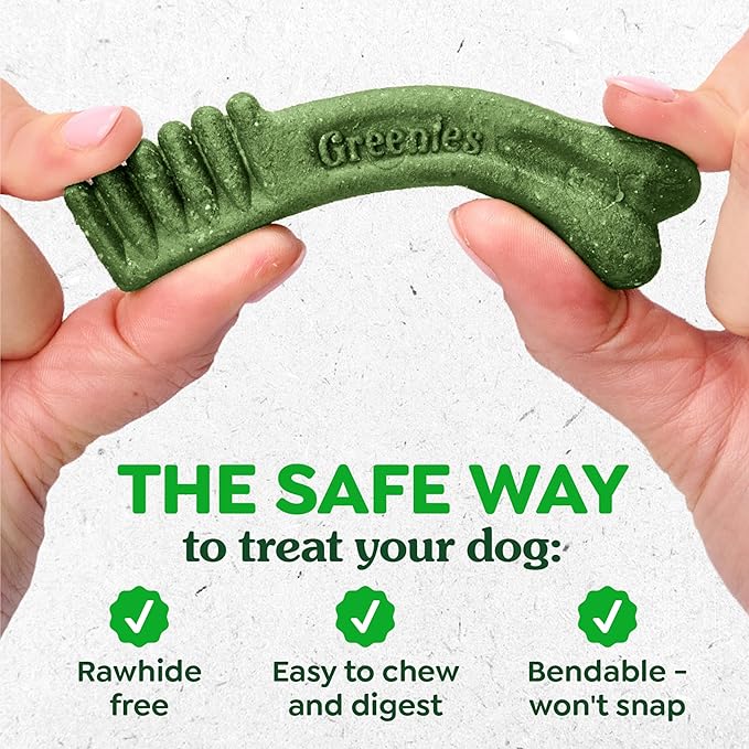 Greenies Veterinarian-Recommended Adult Natural Dental Dog Treats Teenie Size, Dog Dental Chews, Original Flavor, 27 oz. Pack, 96 Count