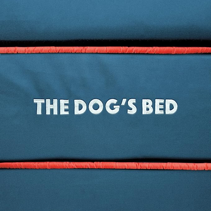 The Dog’s Bed Orthopedic Memory Foam Dog Bed Mattress, Oxford Fabric, Blue & Red Trim UK Center Flag, Large, 6-Inch